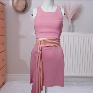 Le Château Athletic Jersey Knit Skirt with Sash- XS (fits up to S/M) Skirt only